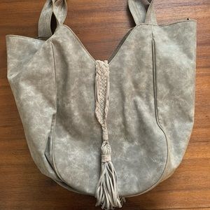 Dolce Vita suede Grey Purse/Bag with tassel